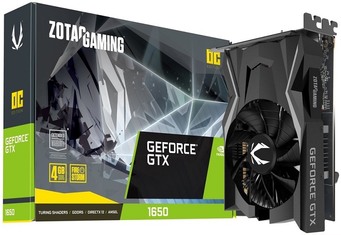 Видеокарта nVidia GTX 1650 Zotac GAMING