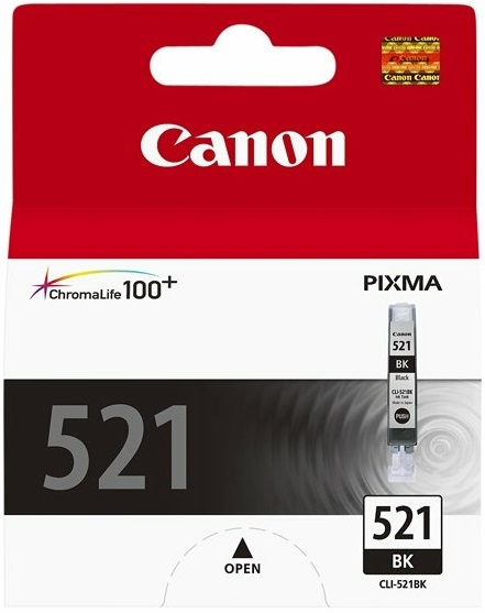 Картридж струйный Canon CLI-521 BK (2933B004);