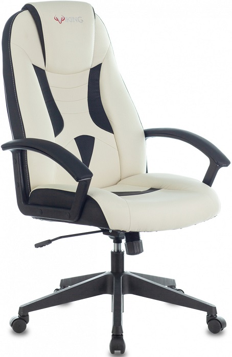 Кресло для геймеров Бюрократ VIKING-8/WH+BLACK; белый/черный