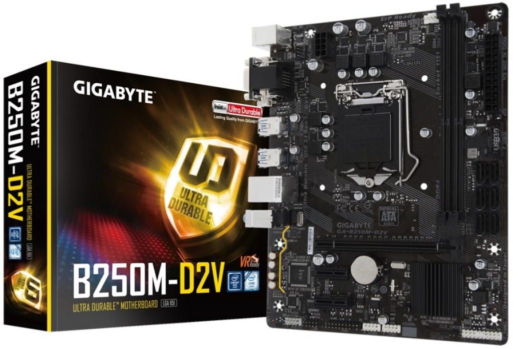 Материнская плата intel B250 Gigabyte GA-B250M-D2V;