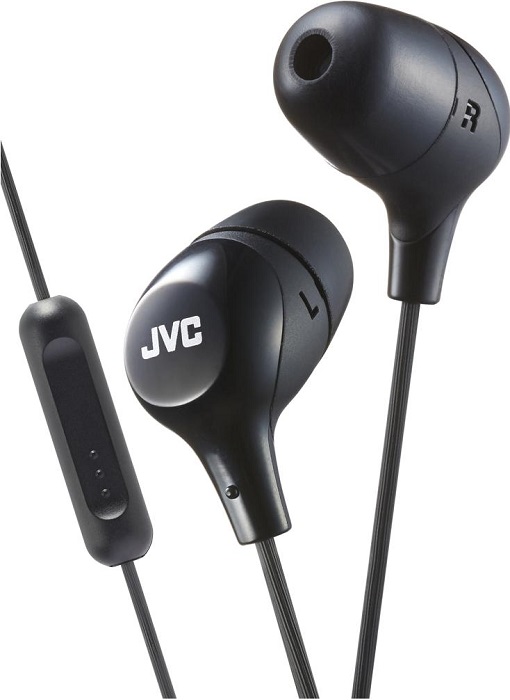 Наушники с микрофоном JVC HA-FX38M-B-E; вкладыши;