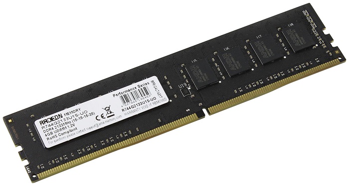 Оперативная память DDR4 4Гб AMD (R744G2133U1S-UO);