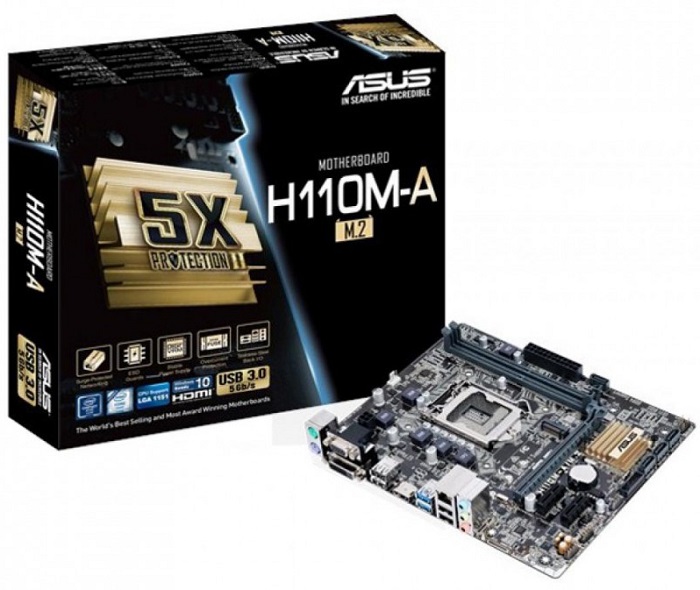 Материнская плата intel H110 Asus H110M-A/M.2;