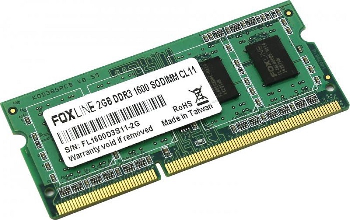 Оперативная память SO-DIMM DDR3 2Гб Foxline