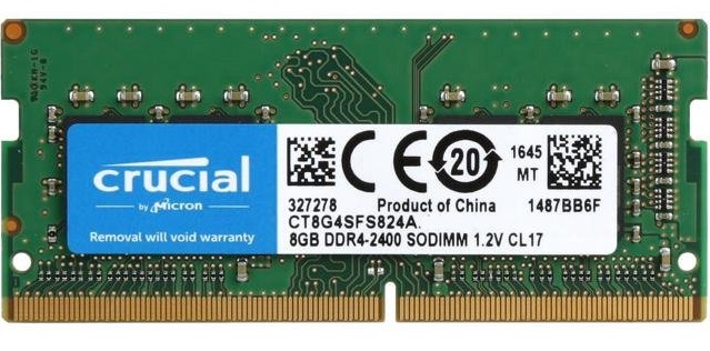 Оперативная память SO-DIMM DDR4 8Гб Crucial