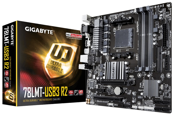 Материнская плата AMD 760G Gigabyte GA-78LMT-USB3