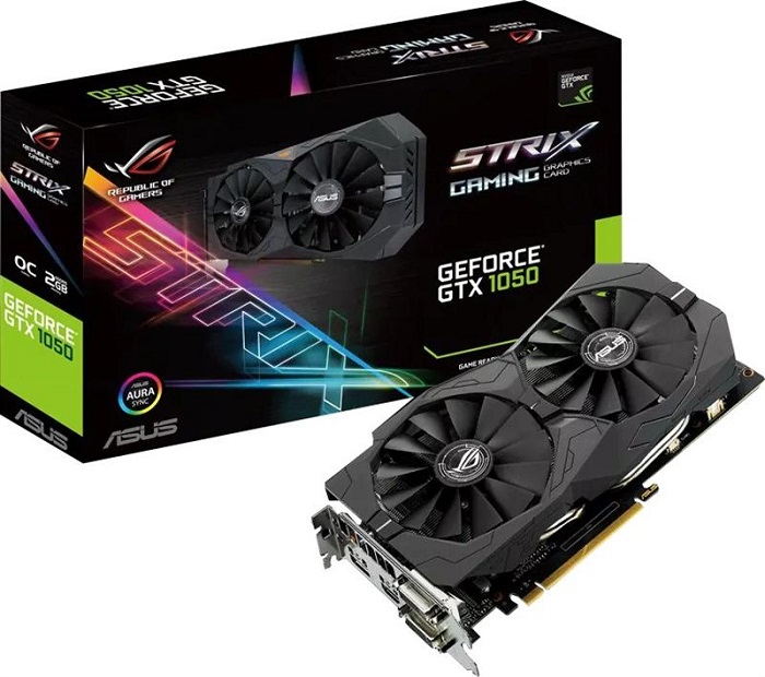 Видеокарта nVidia GTX 1050 Asus STRIX-GTX1050-O2G-GAMING