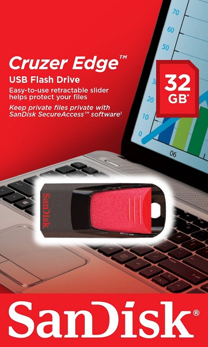 USB-флэш 32 ГБ SanDisk Cruzer Edge