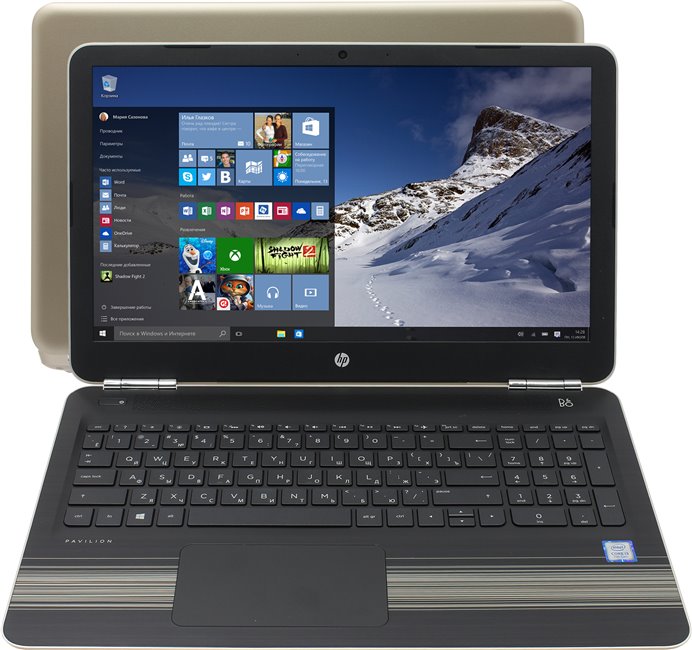Ноутбук 15.6" HP 15-au128ur (Z6K54EA); 1366x768;