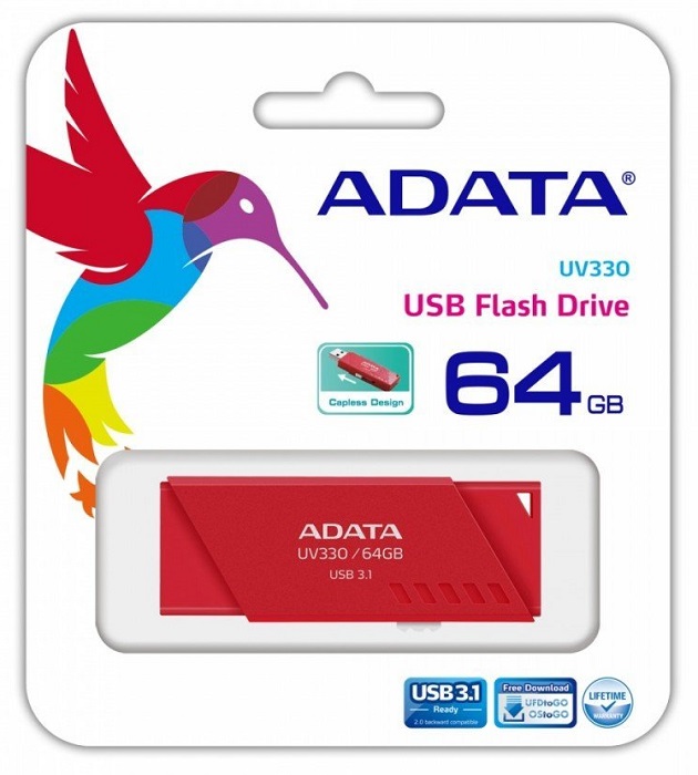 USB-флэш 64 ГБ A-Data UV330 (AUV330-64G-RRD);