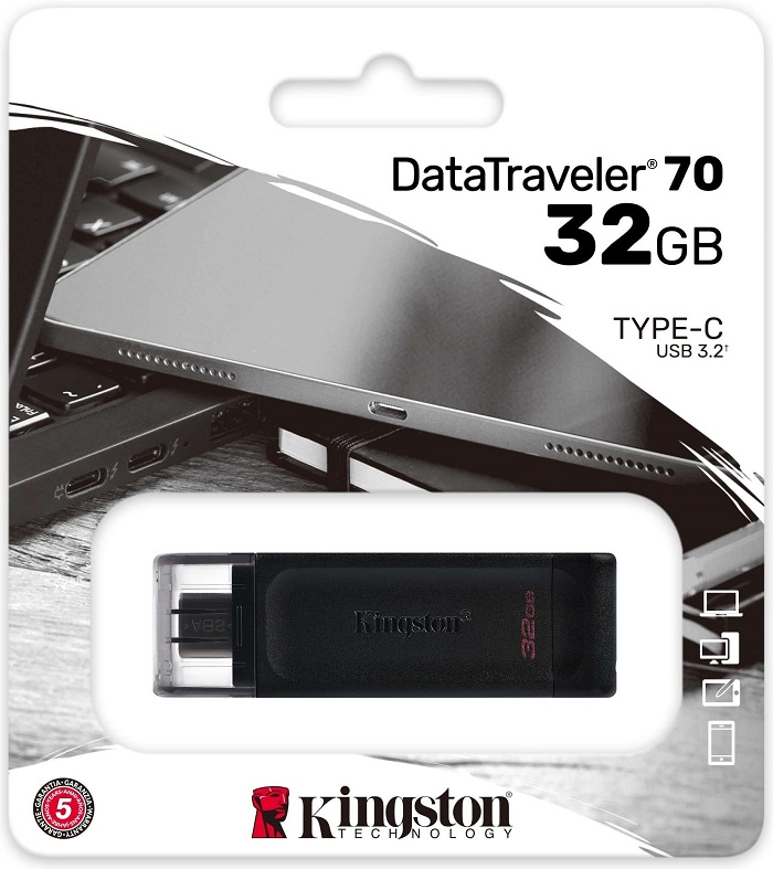 USB-флэш 32 ГБ Kingston DataTraveler DT70