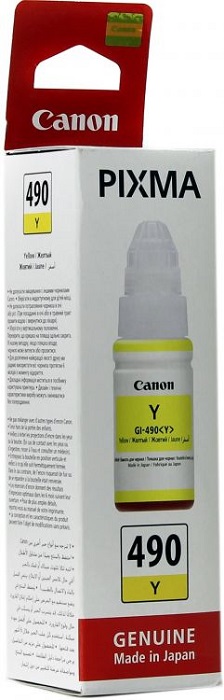 Чернила Canon GI-490 Y (0666C001); для