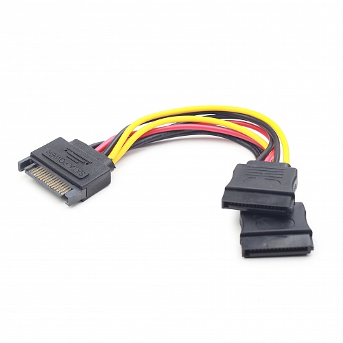 Кабель питания SATA Cablexpert (CC-SATAM2F-01); 15pin/2x15pin;