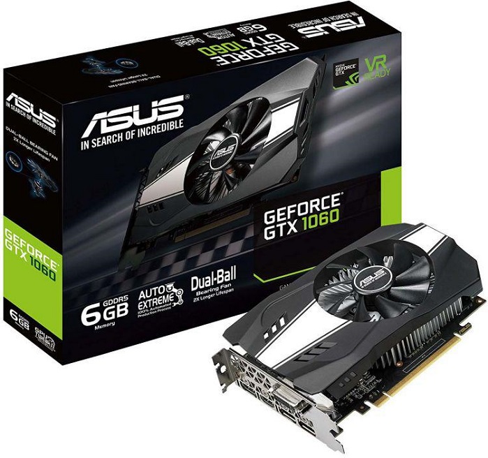 Видеокарта nVidia GTX 1060 Asus PH-GTX1060-6G