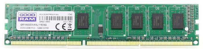 Оперативная память DDR3 4Гб GoodRam (GR1600D3V64L11S/4G);