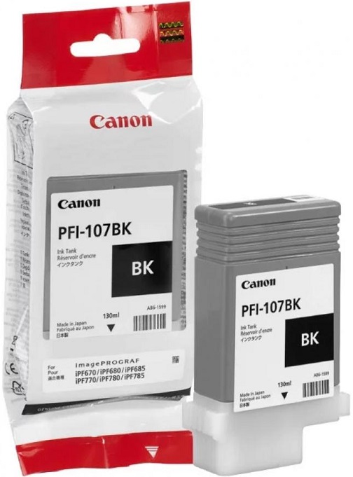 Картридж струйный Canon PFI-107 BK (6705B001);