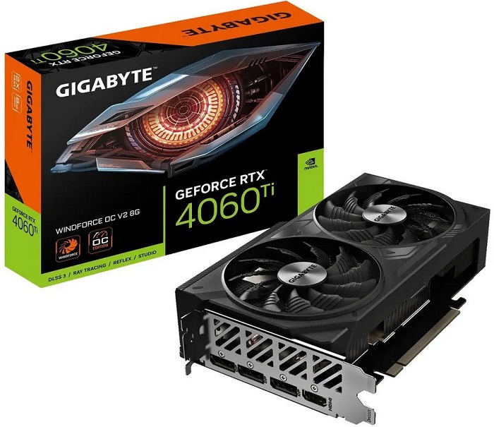 Видеокарта nVidia RTX 4060Ti Gigabyte WINDFORCE