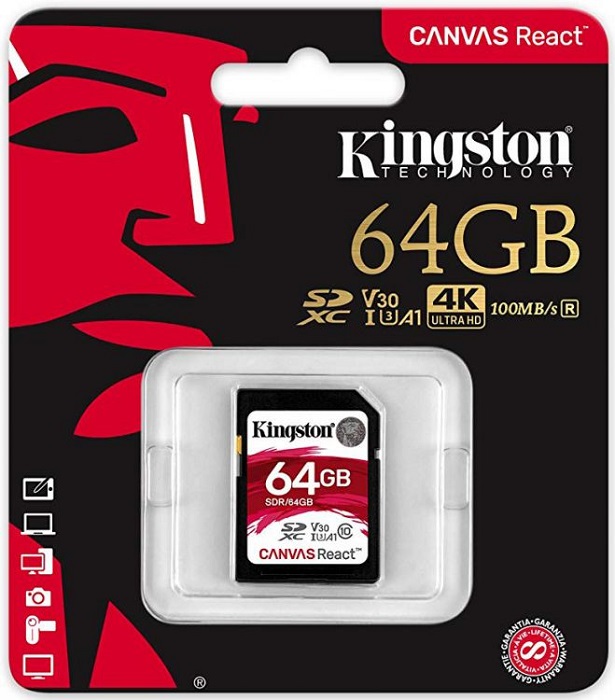 Карта памяти SDHC 64 ГБ Kingston