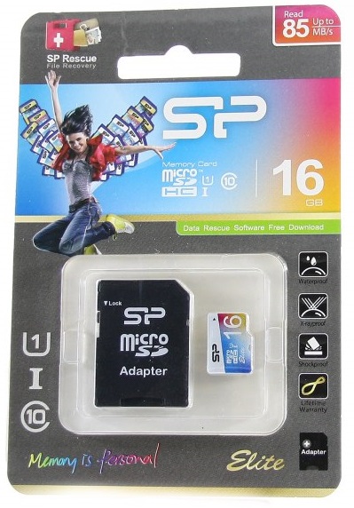 Карта памяти microSDHC 16 ГБ Silicon