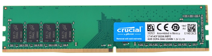 Оперативная память DDR4 4Гб Crucial (CT4G4DFS8266);