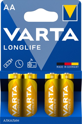 Батарейка AA Varta LONG LIFE (04106101414);