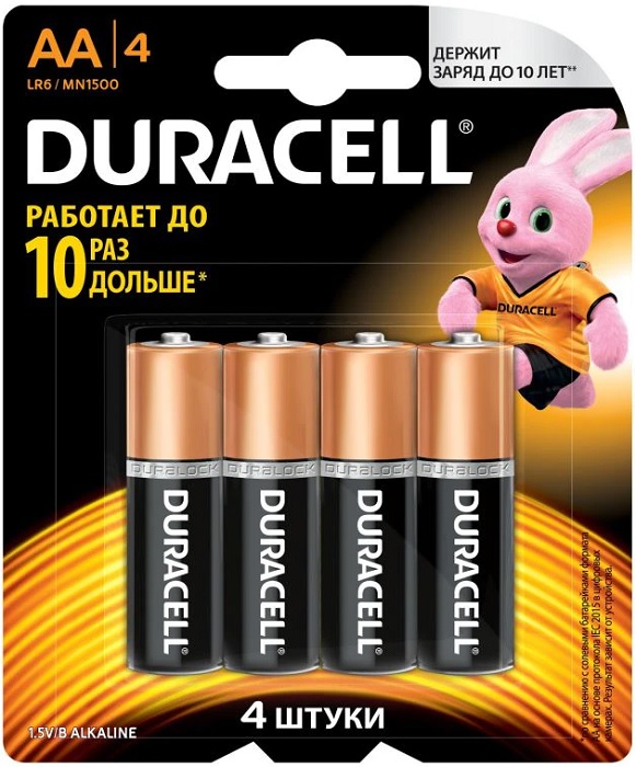 Батарейка AA Duracell Basic CN LR6-4BL