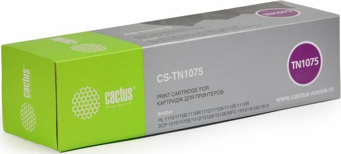 Картридж лазерный Cactus CS-TN1075; для Brother
