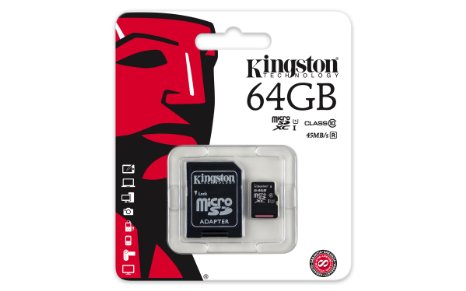 Карта памяти microSDXC 64 ГБ Kingston