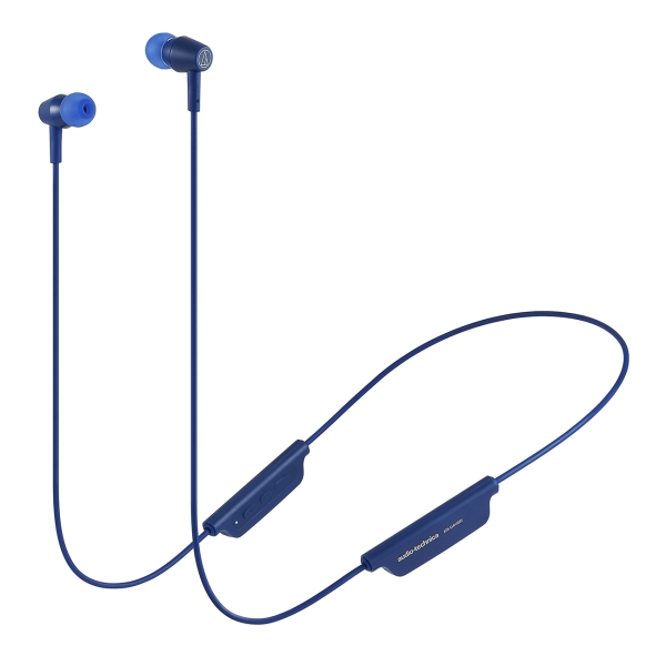 Наушники Bluetooth Audio-Technica ATH-CLR100BTB Blue; вкладыши;