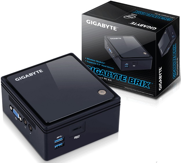 Неттоп Gigabyte BRIX (GB-BACE-3000); Celeron N3000