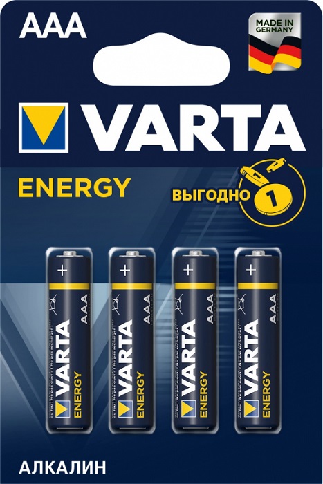 Батарейка AAA Varta ENERGY (04103213414); щелочная;