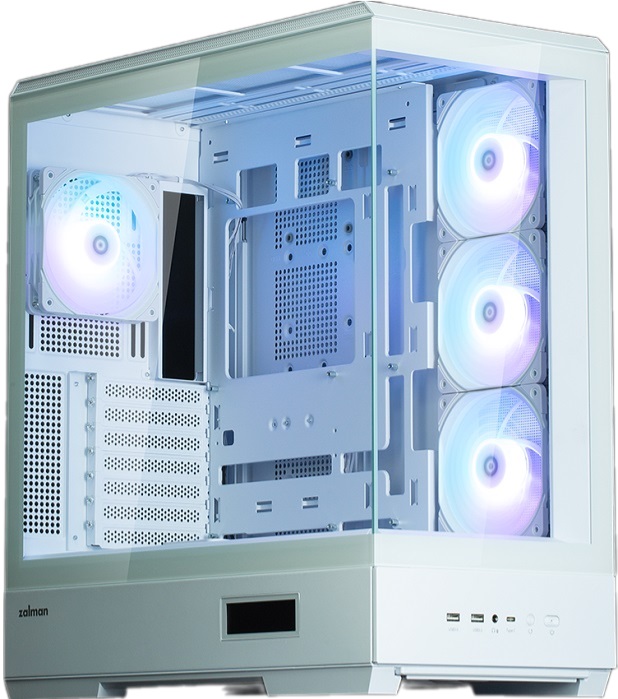 Корпус Zalman P50 DS White; ATX;