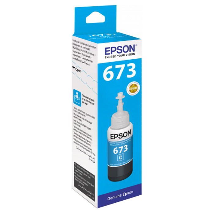 Чернила Epson 673 (C13T67324A); L800/L1800/L810/L850; 70