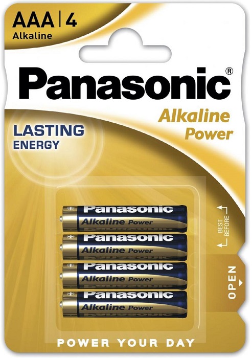 Батарейка AAA Panasonic Alkaline Power (LR03REB/4BP);