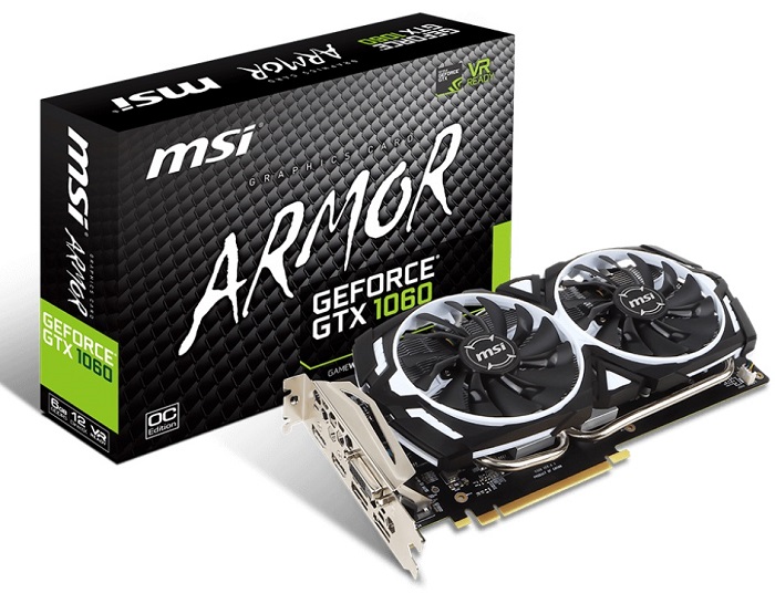 Видеокарта nVidia GTX 1060 MSI GTX