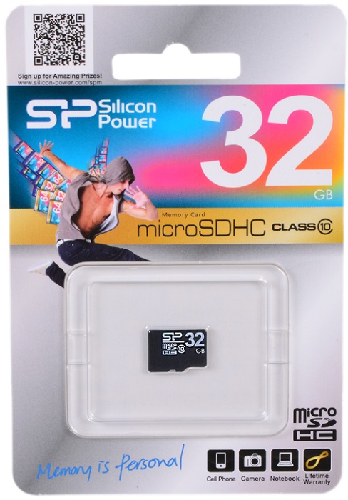Карта памяти microSDHC 32 ГБ Silicon