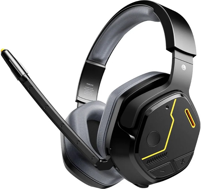 Наушники игровые беспроводные Dareu EH755 Black-Grey;