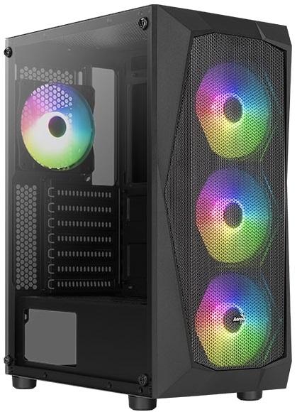 Корпус AeroCool Falcon-G-BK-V2 (4711099472338); ATX; Midi-Tower;