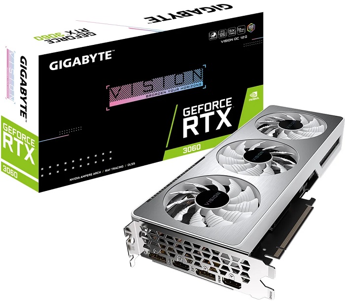 Видеокарта nVidia RTX 3060 Gigabyte VISION