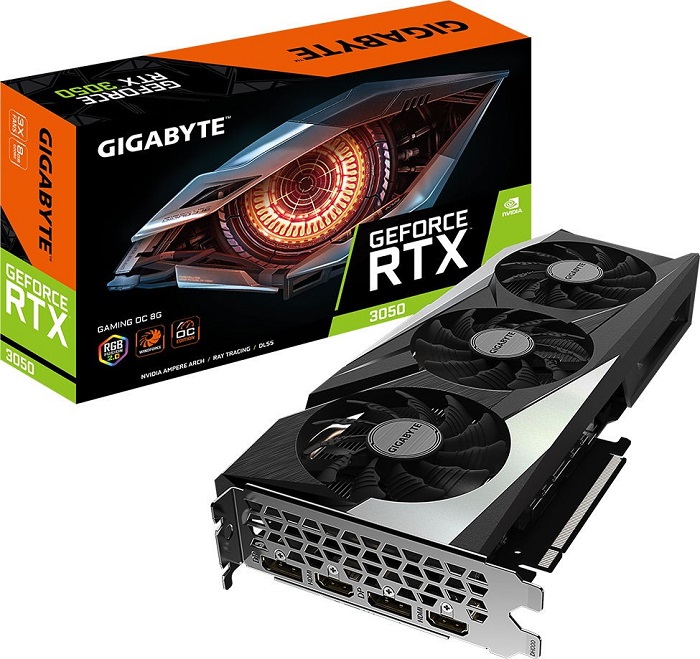 Видеокарта nVidia RTX 3050 Gigabyte GAMING