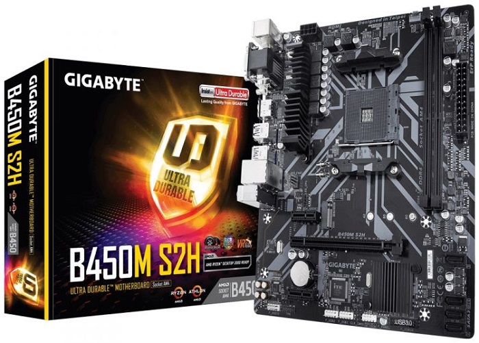 Материнская плата AMD B450 Gigabyte B450M