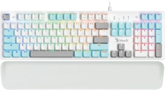 Клавиатура A4Tech Bloody S515R ICY WHITE;
