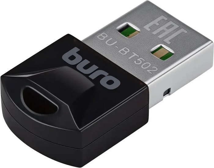 Адаптер Bluetooth USB Buro BU-BT502; v.5.0;