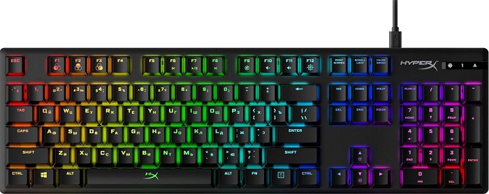 Клавиатура HyperX Alloy Origins (4P5N9AA#ABA); механическая;