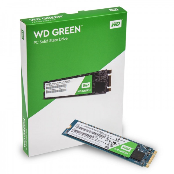 SSD-накопитель M.2 120Гб WD Green (WDS120G1G0B);