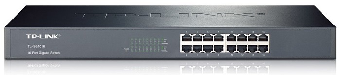 Коммутатор TP-Link TL-SG1016; 16xRJ-45; 10/100/1000 Мбит/сек;