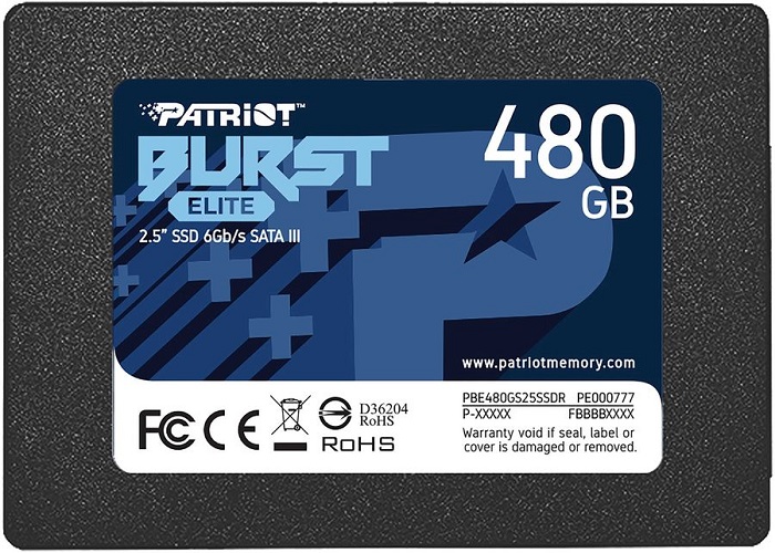 SSD-накопитель 2.5" 480Гб Patriot Burst Elite