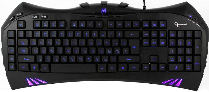 Клавиатура Gembird KB-G100L; мембранная; 9 доп.+6