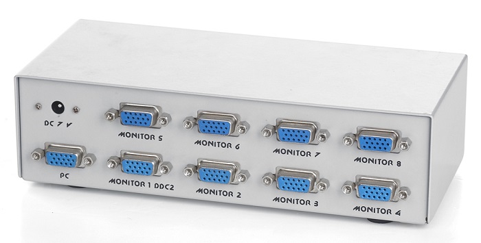 Видеосплитер VGA Cablexpert GVS128; 8 портов;