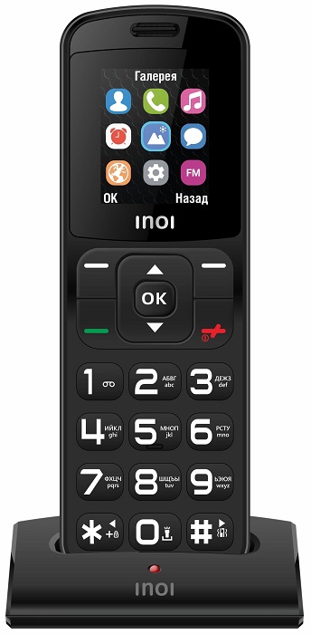 Мобильный телефон INOI 104 Black; 1.77”(320х240);